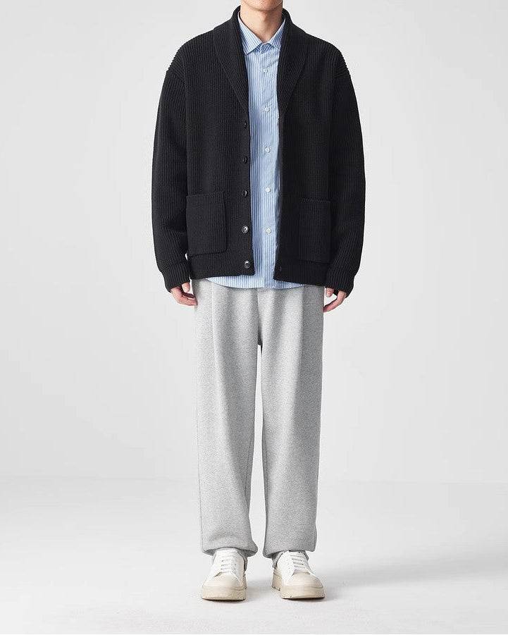 VerdeEase Pleteni Kardigan s Ovratnikom