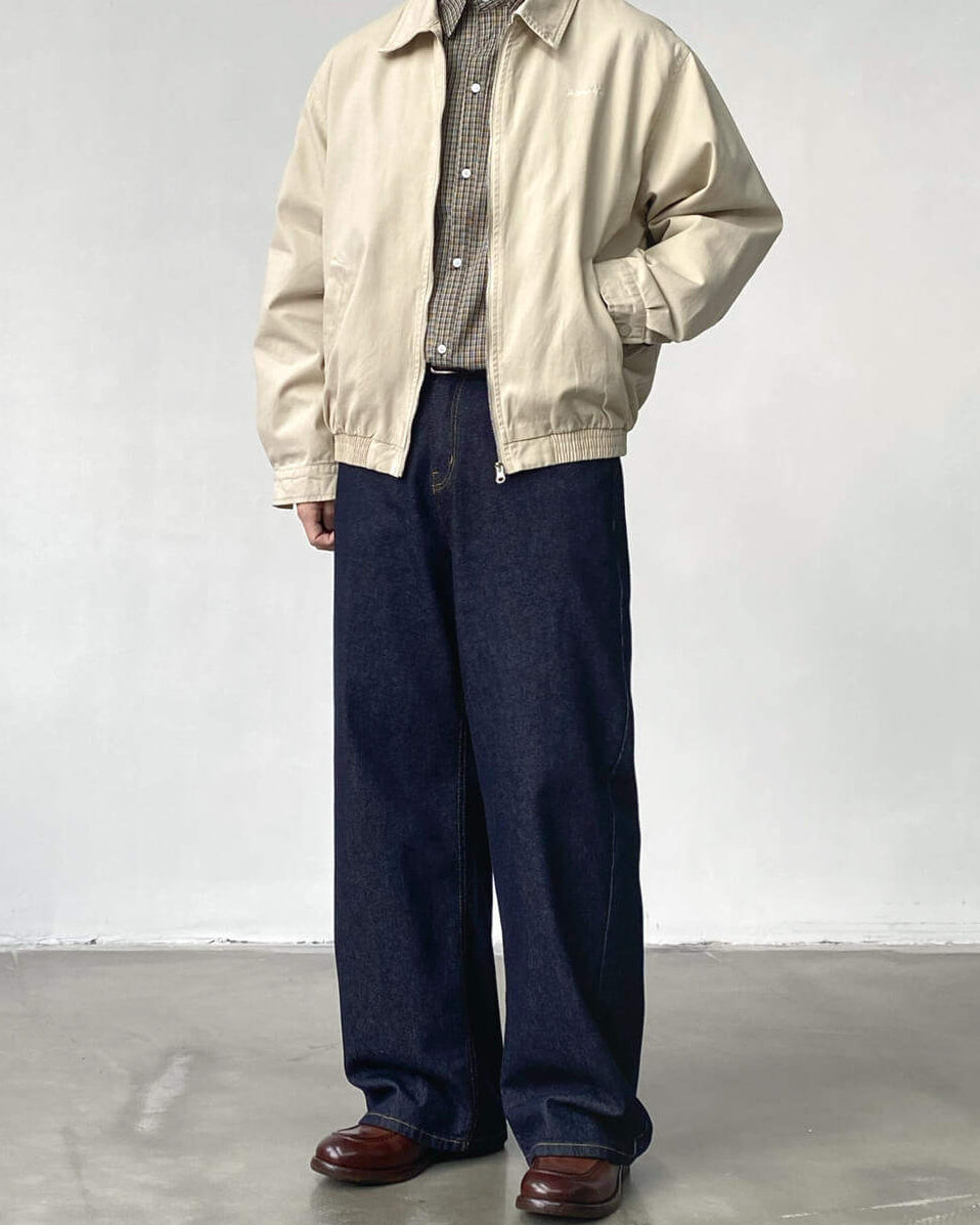 Pamučne traperice širokog kroja