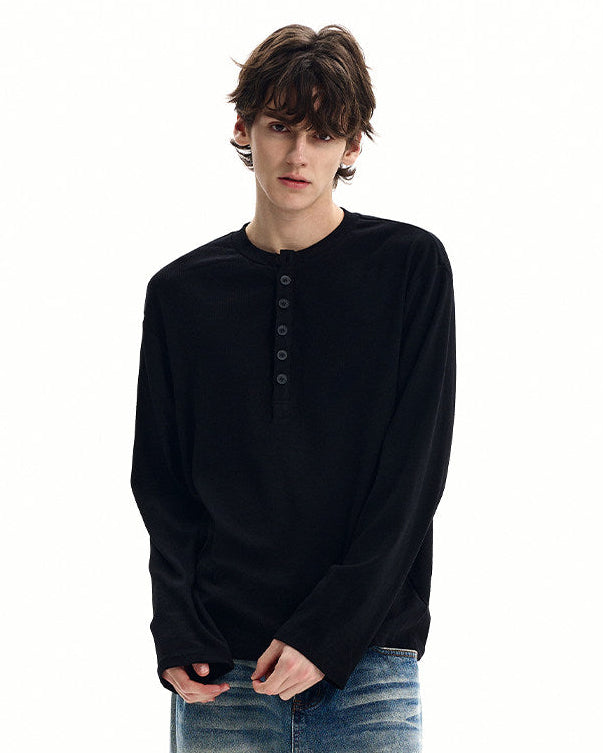 Kratka majica od pamučnog waffle pletera