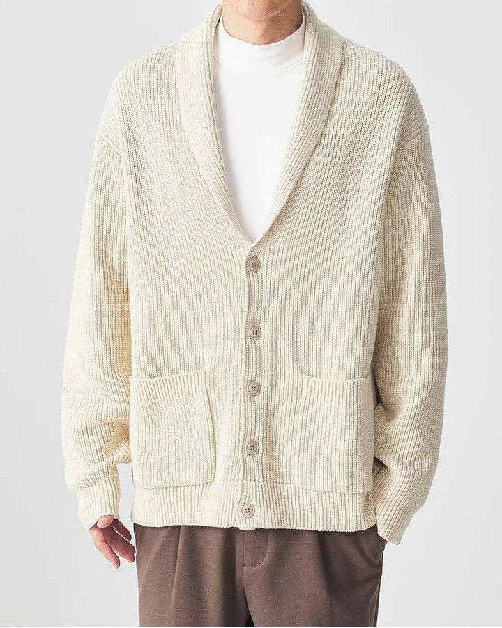 VerdeEase Pleteni Kardigan s Ovratnikom