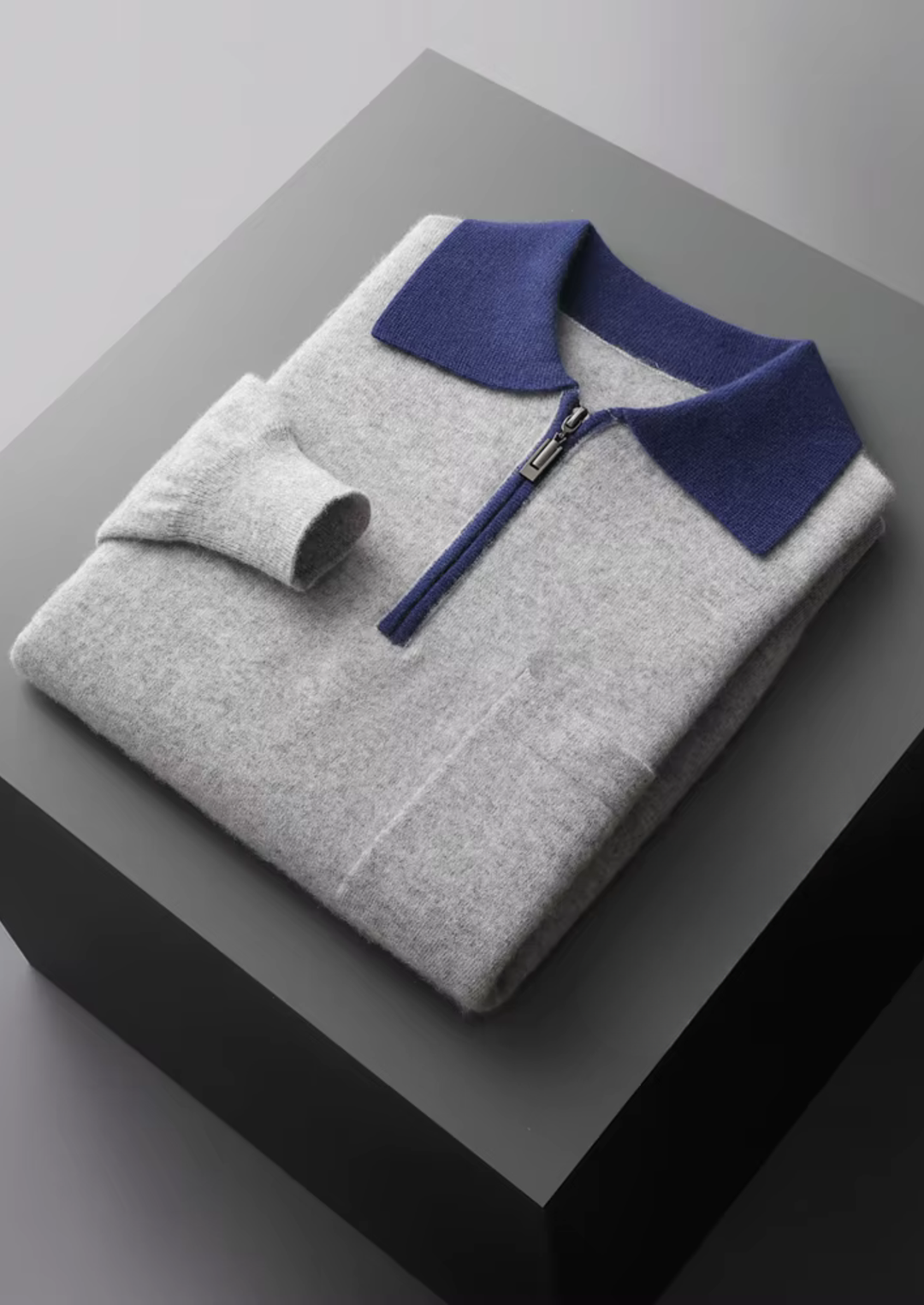 100% KASHMIR DVOJNE BOJE POLA S RAJFNICOM