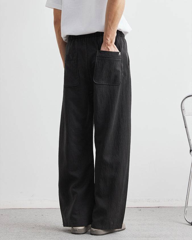 Tencel Hlače s Labavim Uže