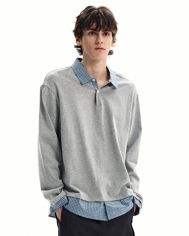 Pamučna Jersey Polo Majica s Višeslojnim Dizajnom 