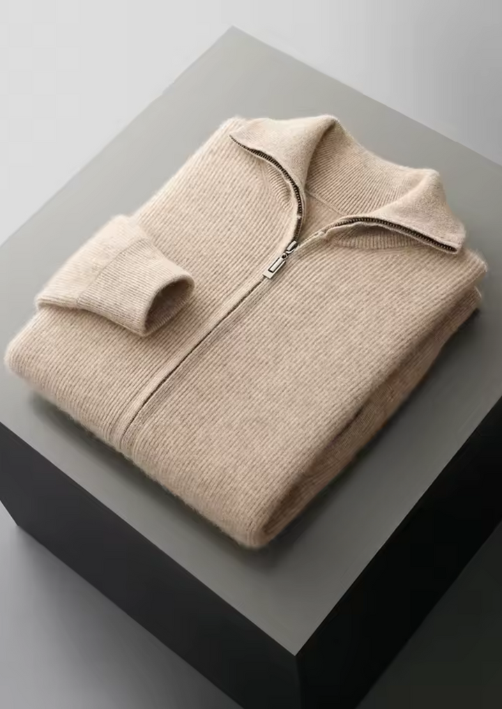 NOBA VUNENI REBRASTI DŽEMPER S RAJFAŠLUSOM