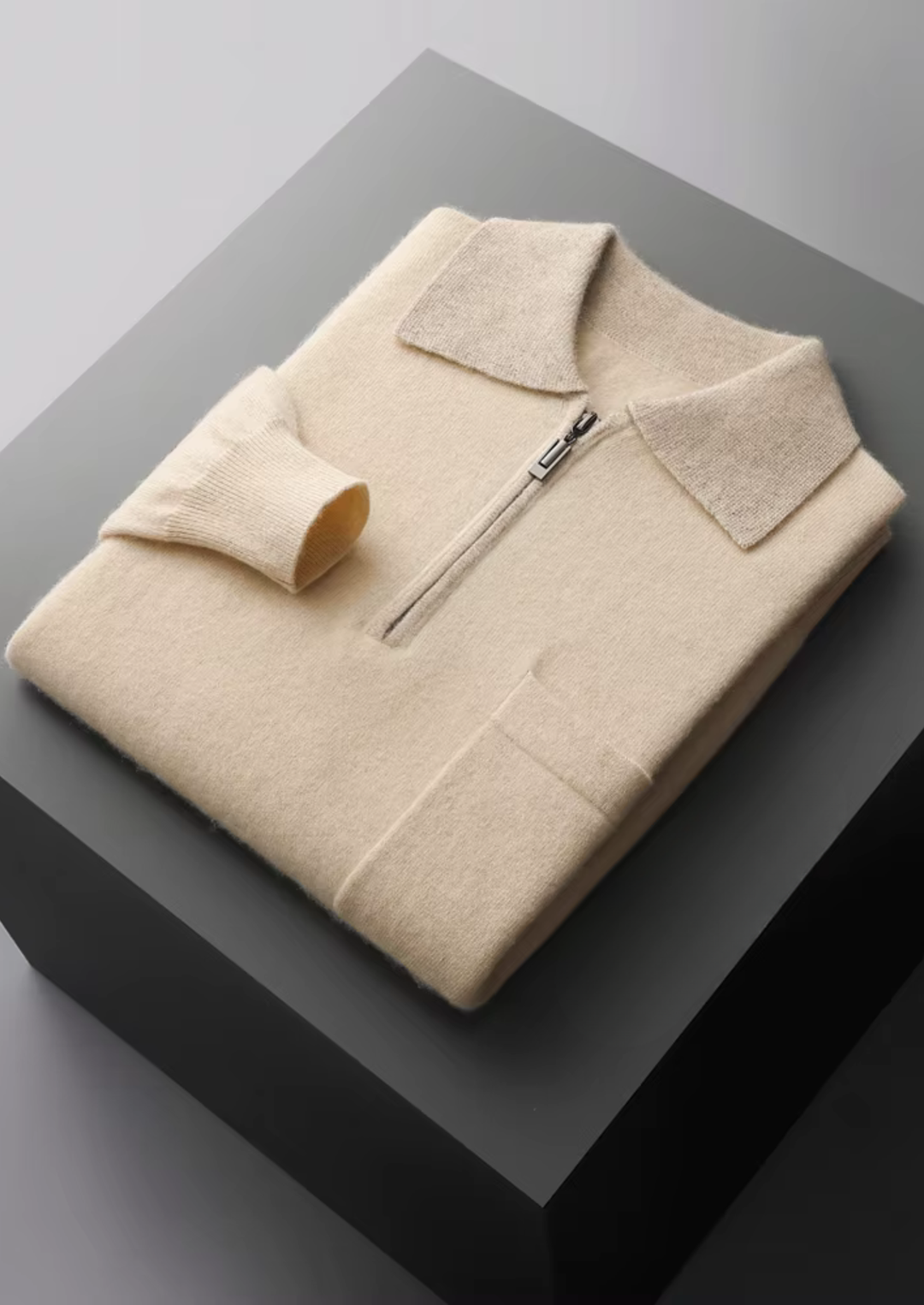 100% KASHMIR DVOJNE BOJE POLA S RAJFNICOM