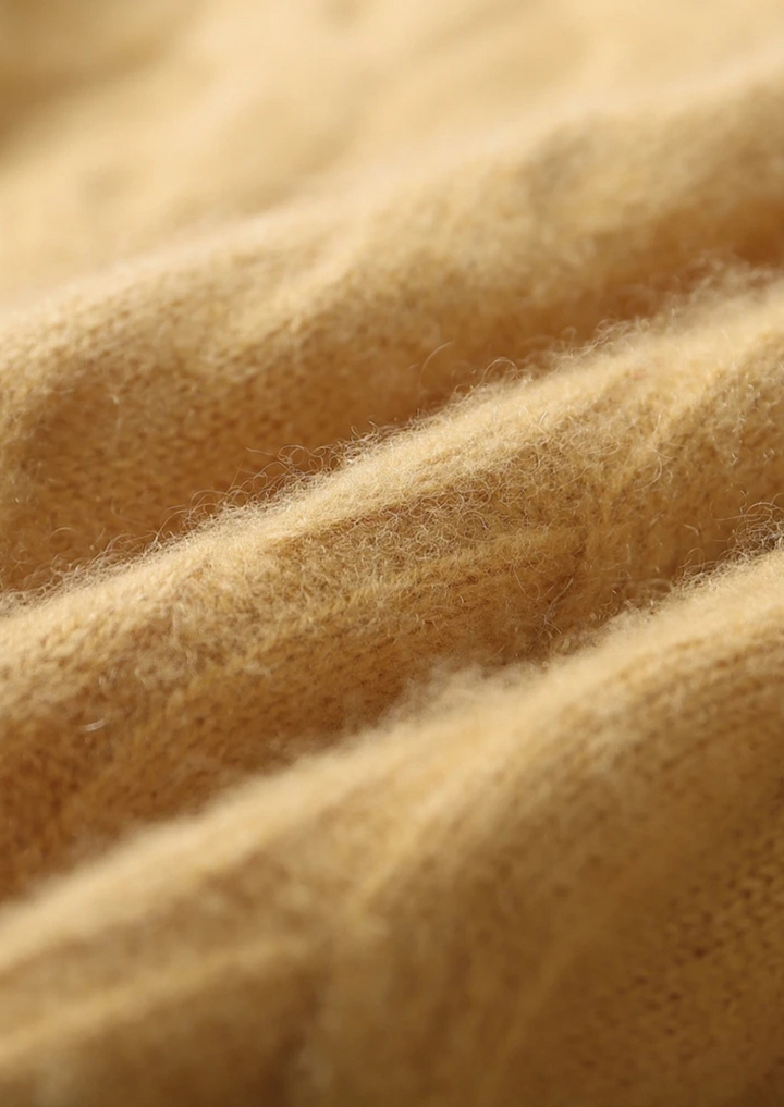 NOBA VUNENI PULOVER S OTVORENIM RUKAVIMA