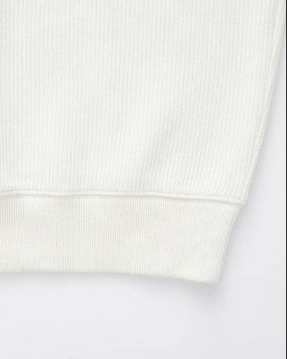 Džemper s pola zatvaračem i vertikalnom teksturom