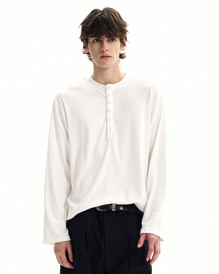 Kratka majica od pamučnog waffle pletera