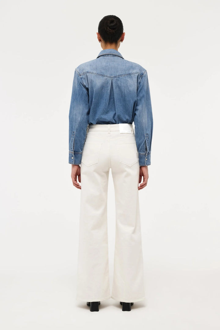 EVA ŠIROKE TRAPERICE BIJELE