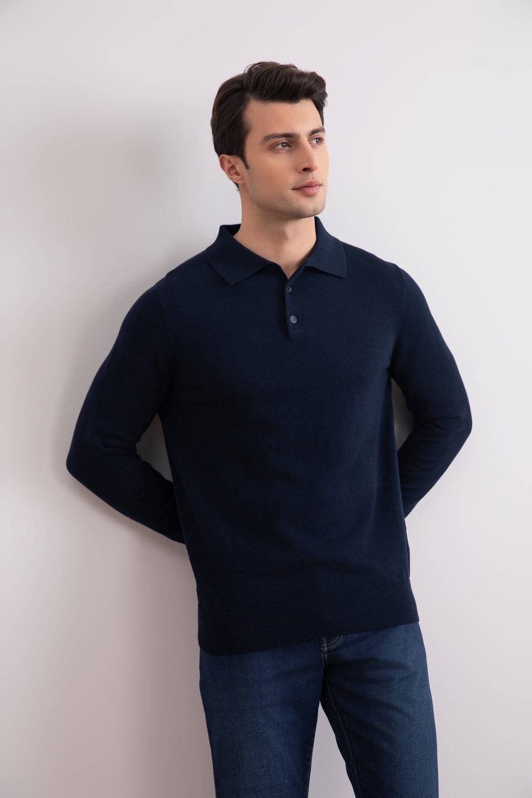 Plava Klasična Polo Majica