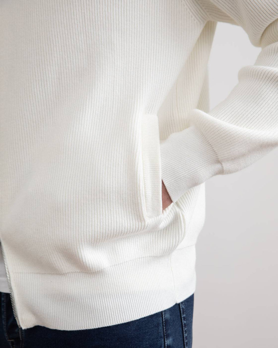 Panama Engleski Riblasti Pulover s Punim Zipom