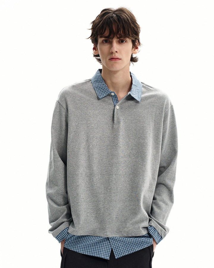 Pamučna Jersey Polo Majica s Višeslojnim Dizajnom 