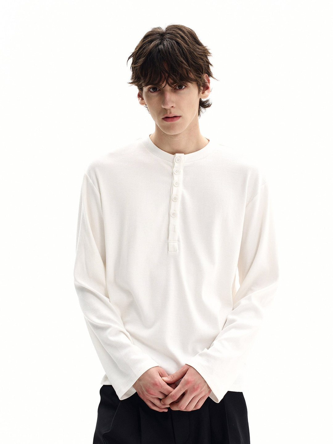 Kratka majica od pamučnog waffle pletera