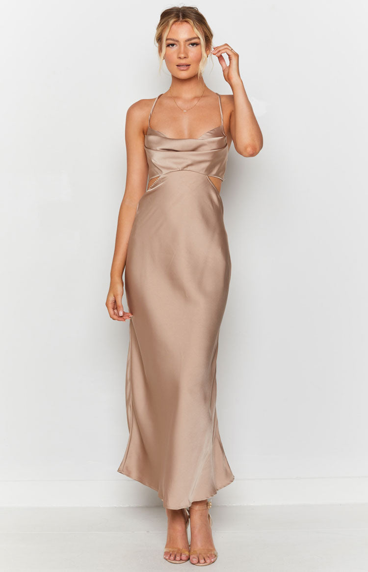 Taleah Cut Out Maxi Haljina Mocha