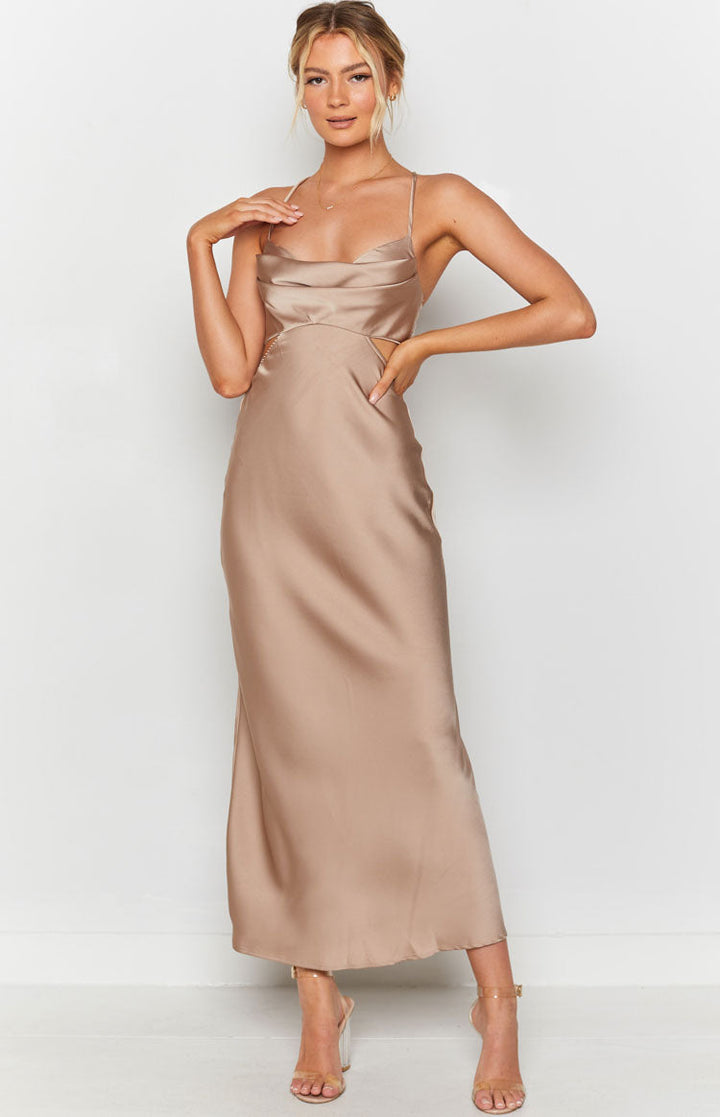 Taleah Cut Out Maxi Haljina Mocha