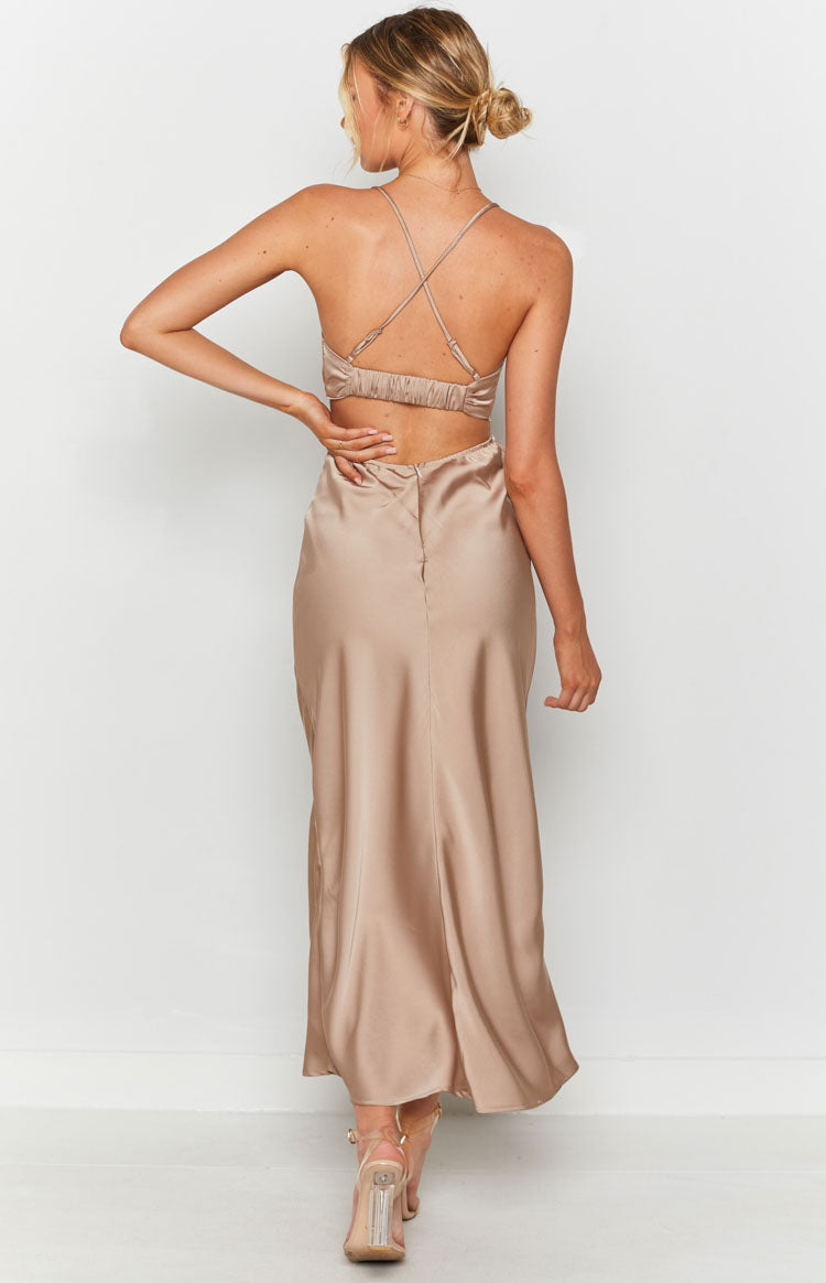 Taleah Cut Out Maxi Haljina Mocha