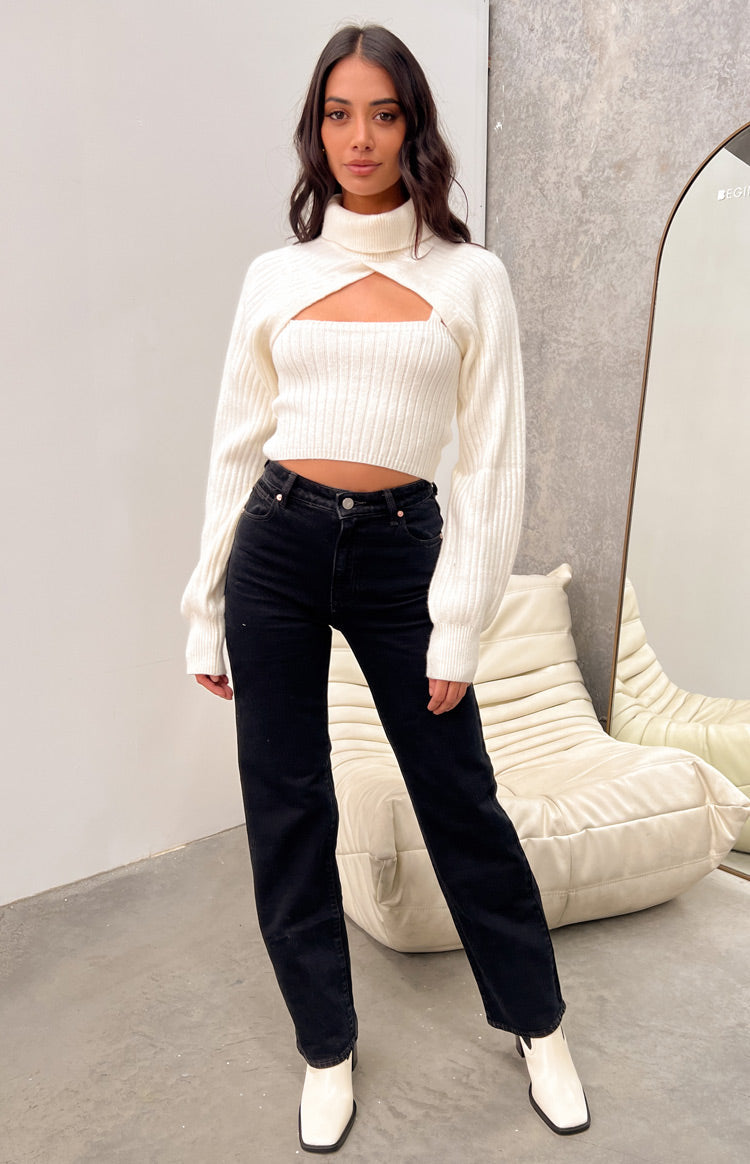 Abrand Chelsea Visoki Ravni Organski Crni Traperice