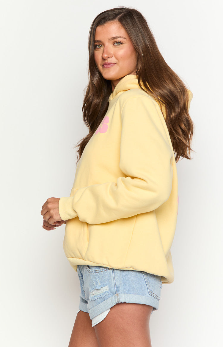 Početni žuti hibiskus hoodie