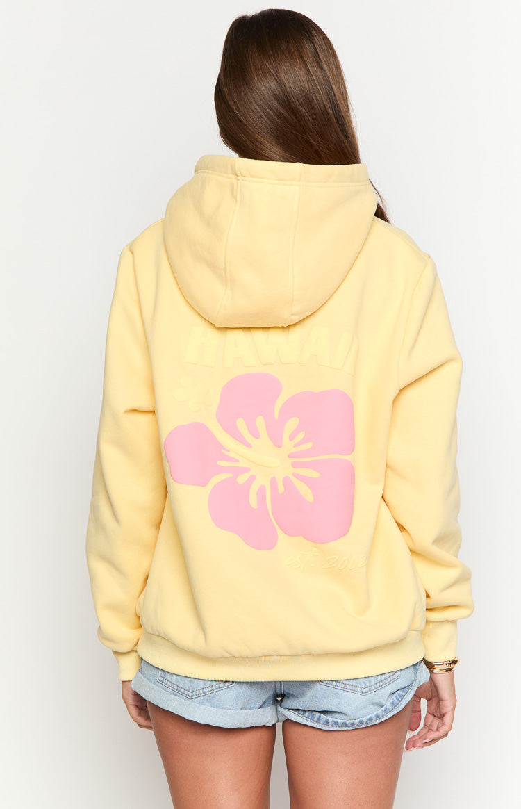 Početni žuti hibiskus hoodie