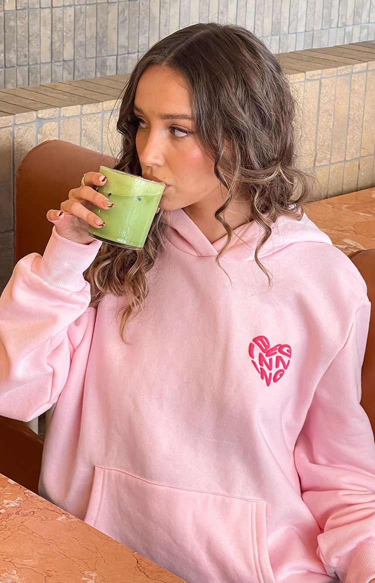 Početni Ružičasti Lovey Bubble Hoodie