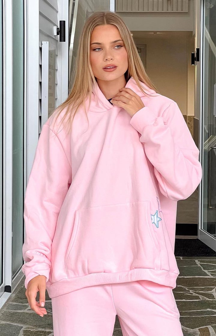 Početni Pink Star Hoodie
