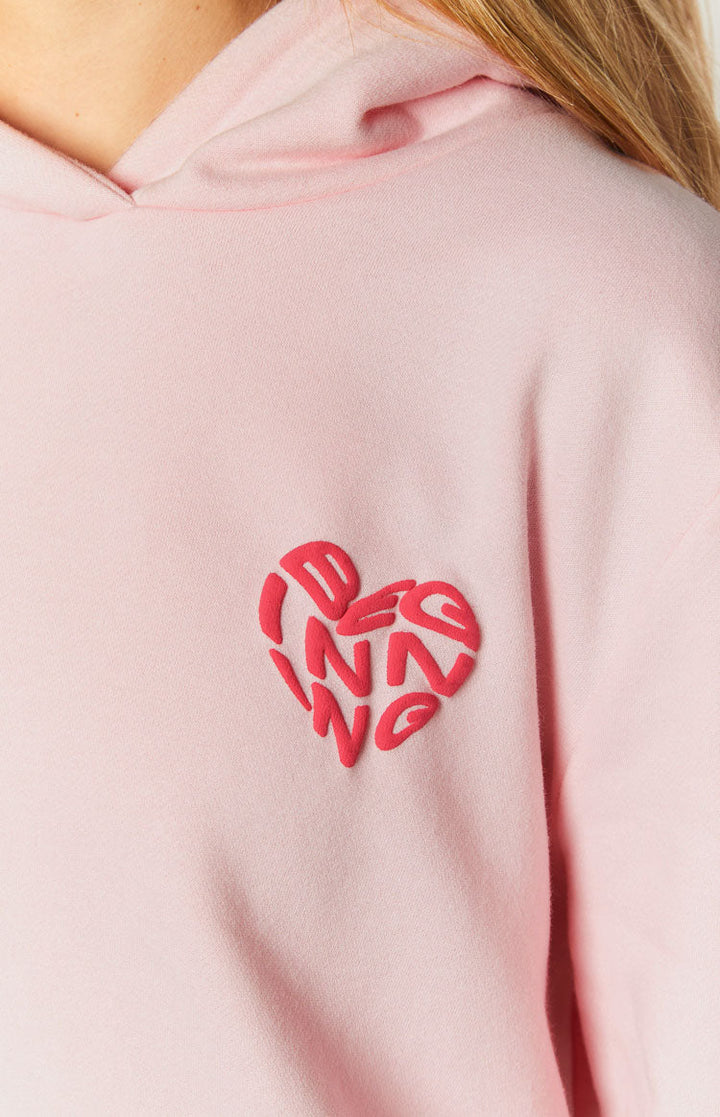 Početni Ružičasti Lovey Bubble Hoodie