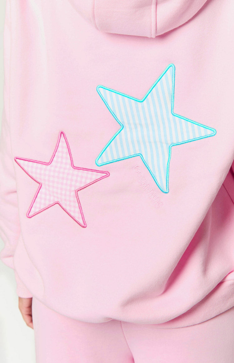 Početni Pink Star Hoodie