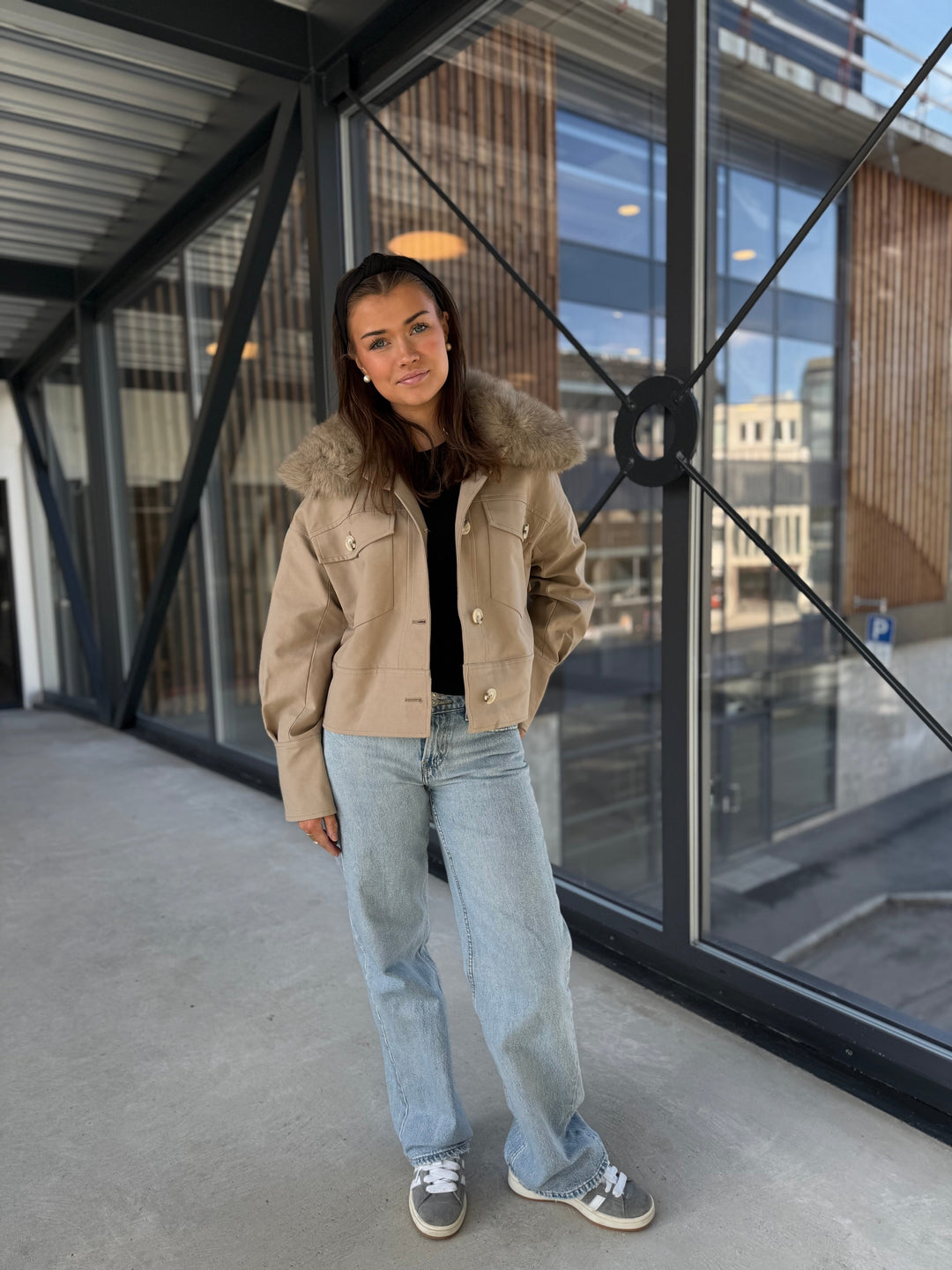 CHARLIE CANVAS JAKNA - BEŽ