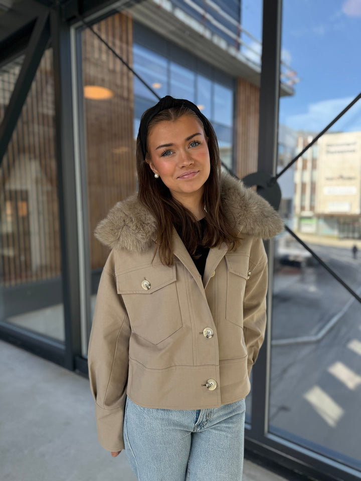 CHARLIE CANVAS JAKNA - BEŽ