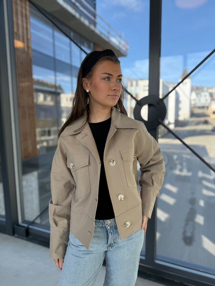 CHARLIE CANVAS JAKNA - BEŽ