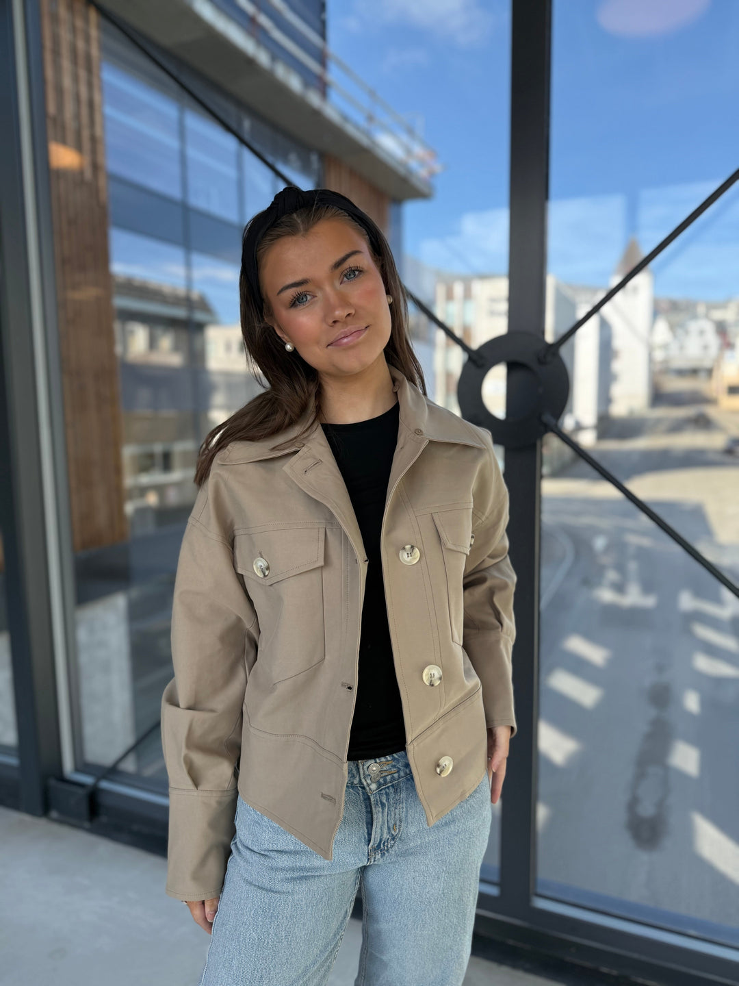 CHARLIE CANVAS JAKNA - BEŽ