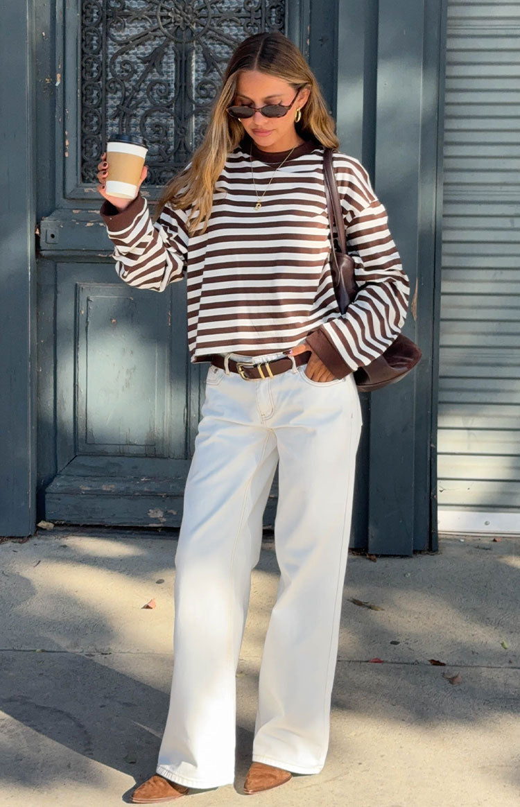 Clara Star Bijeli Džins Niskog Struka