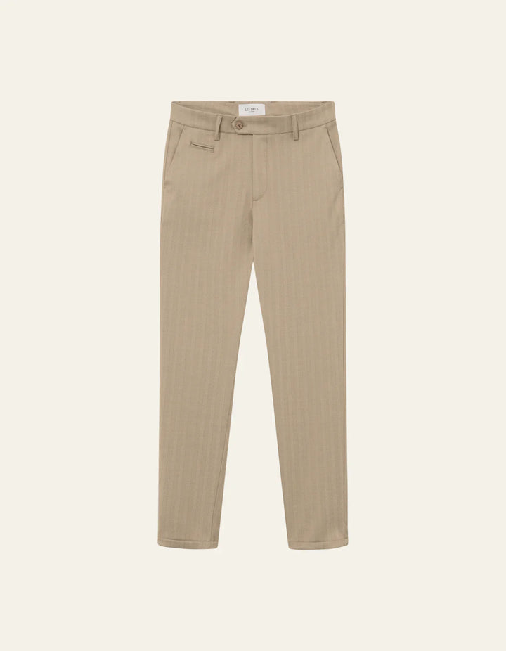 COMO HERRINGBONE HLAČE PIJESAK