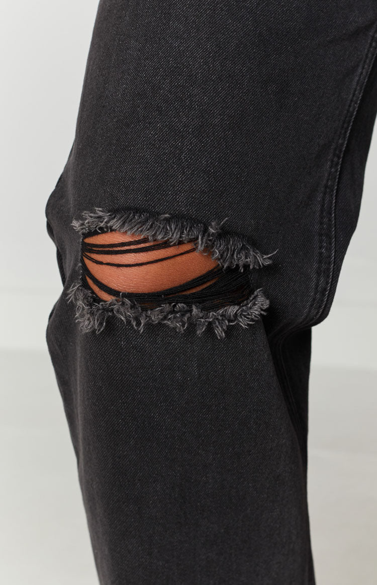 Robin široke traperice crne pranja