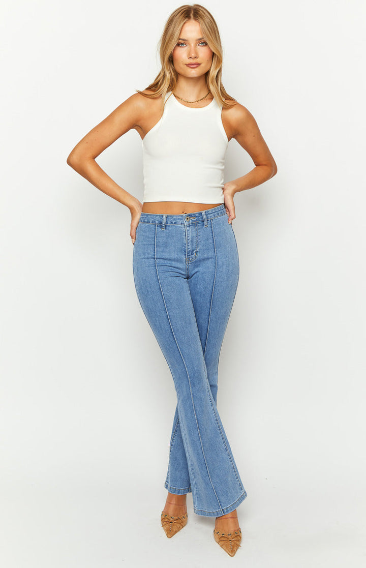 Elowen Srednje Pranje Široke Traperice