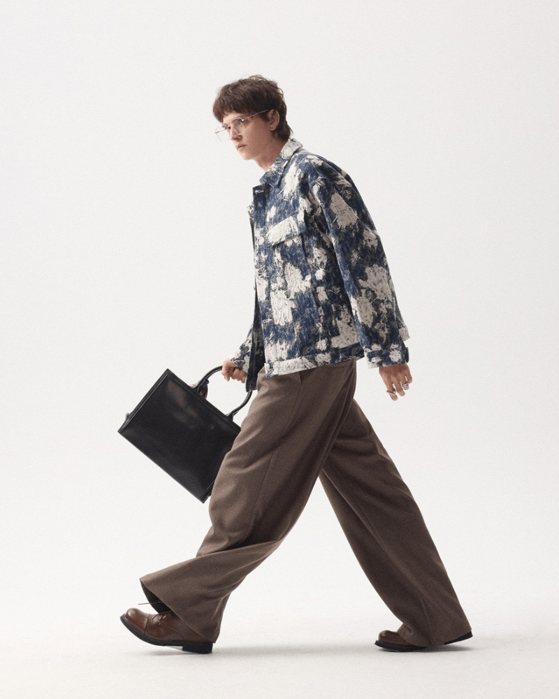 Indigo apstraktna majica Jakna