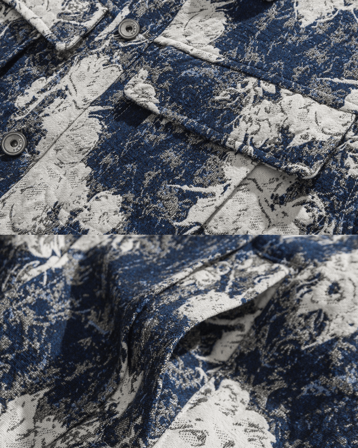 Indigo apstraktna majica Jakna