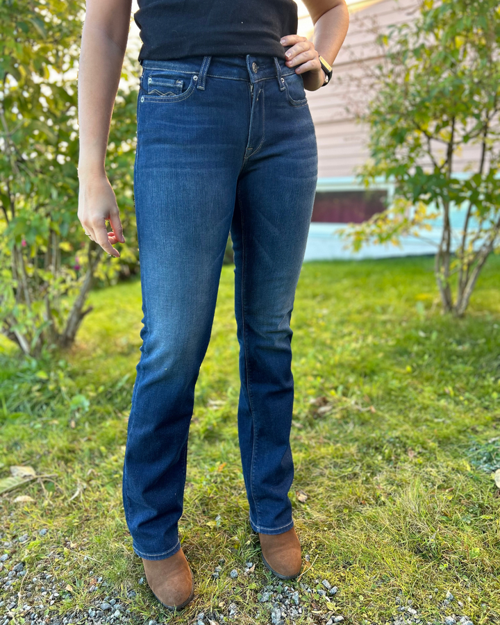 NOVE LUZ BOOTCUT TAMNO PLAVE