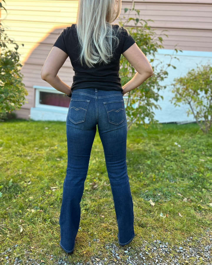 NOVE LUZ BOOTCUT TAMNO PLAVE