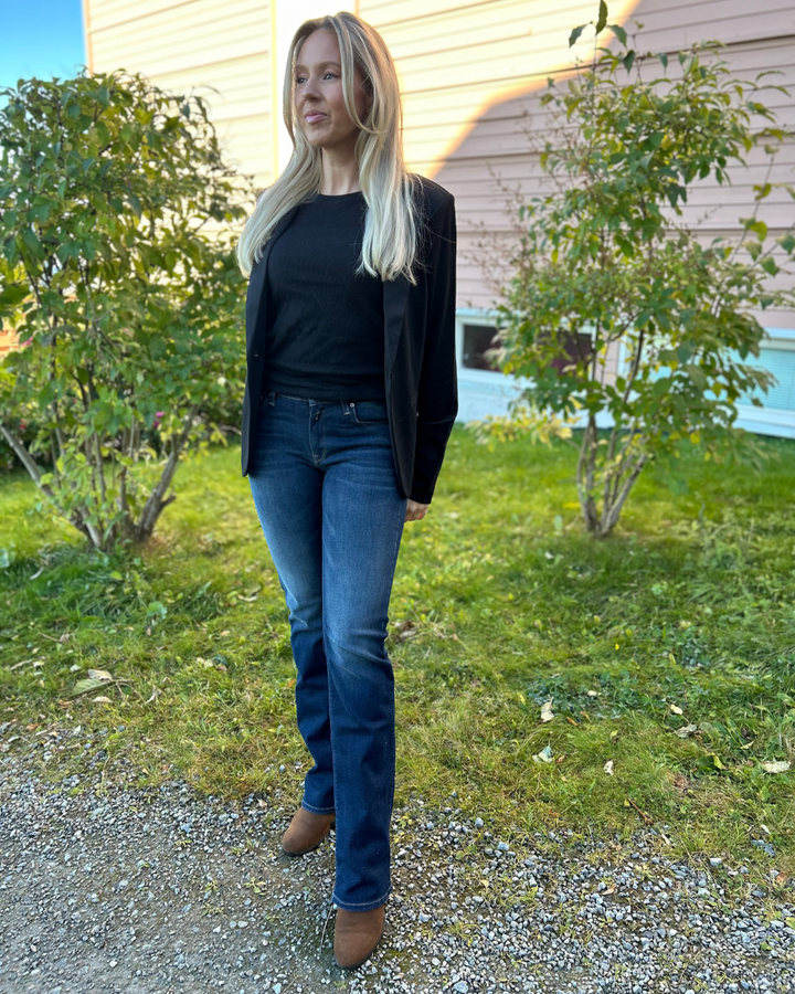 NOVE LUZ BOOTCUT TAMNO PLAVE