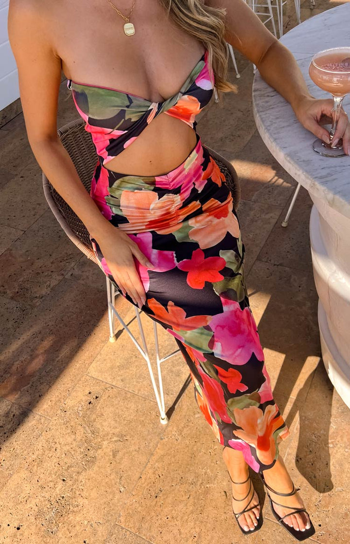 Juliete Cvjetna Midi Haljina