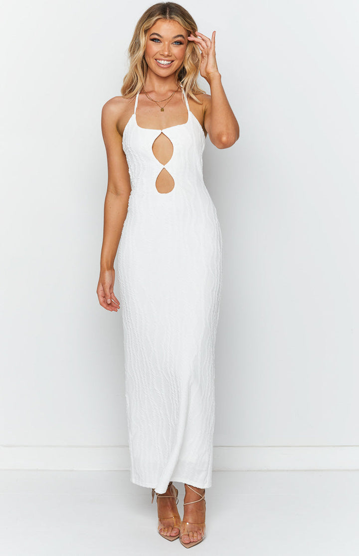 Mandy White Maxi Haljina