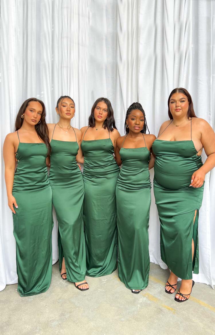 Manhattan Slip Formalna Haljina Smaragd