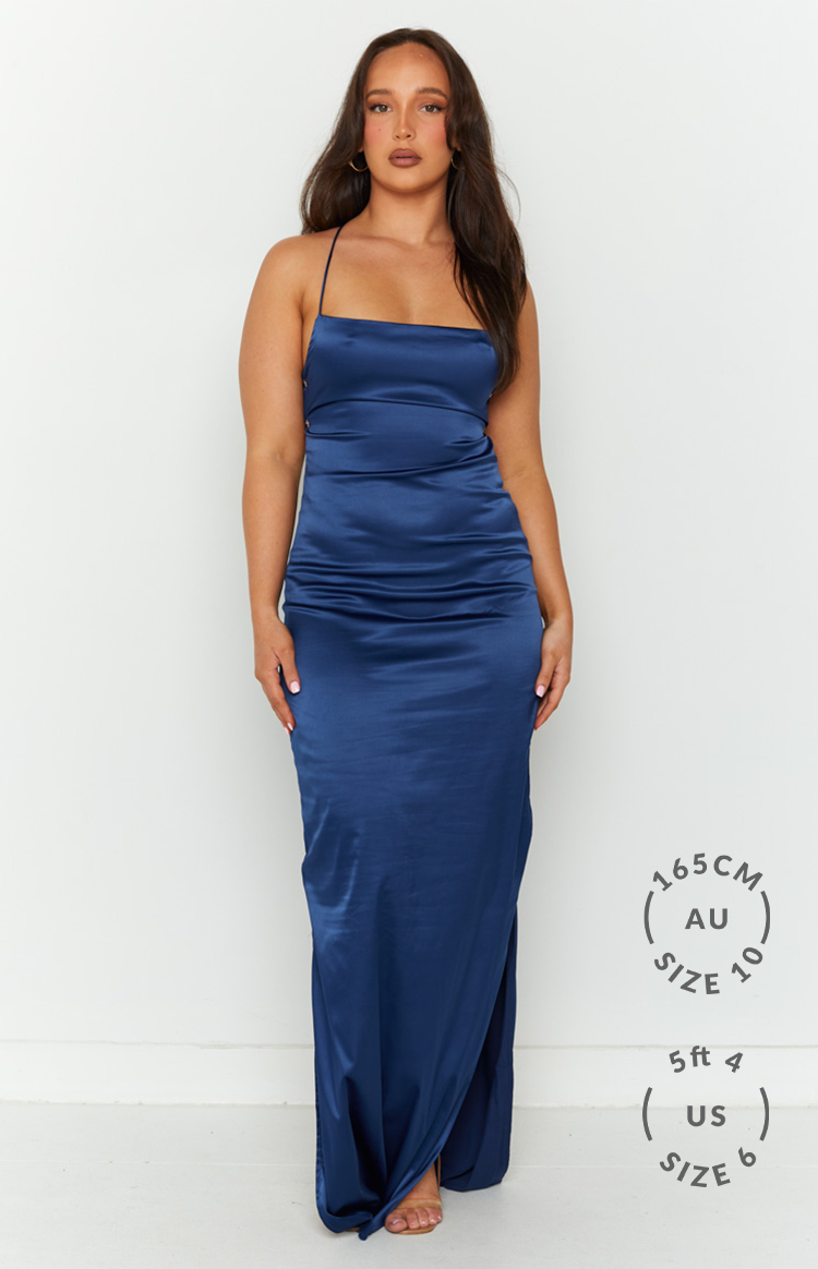 Manhattan Slip Formalna Haljina Navy