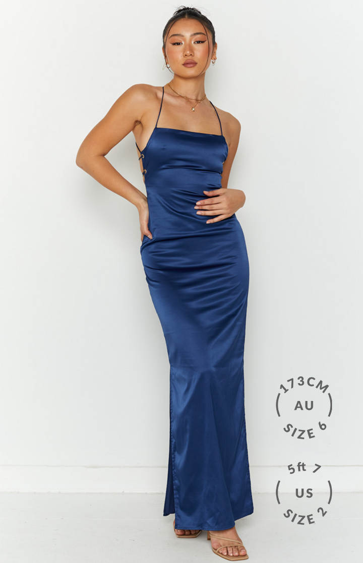 Manhattan Slip Formalna Haljina Navy