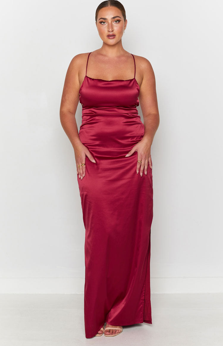 Manhattan Slip Formalna Haljina Vino