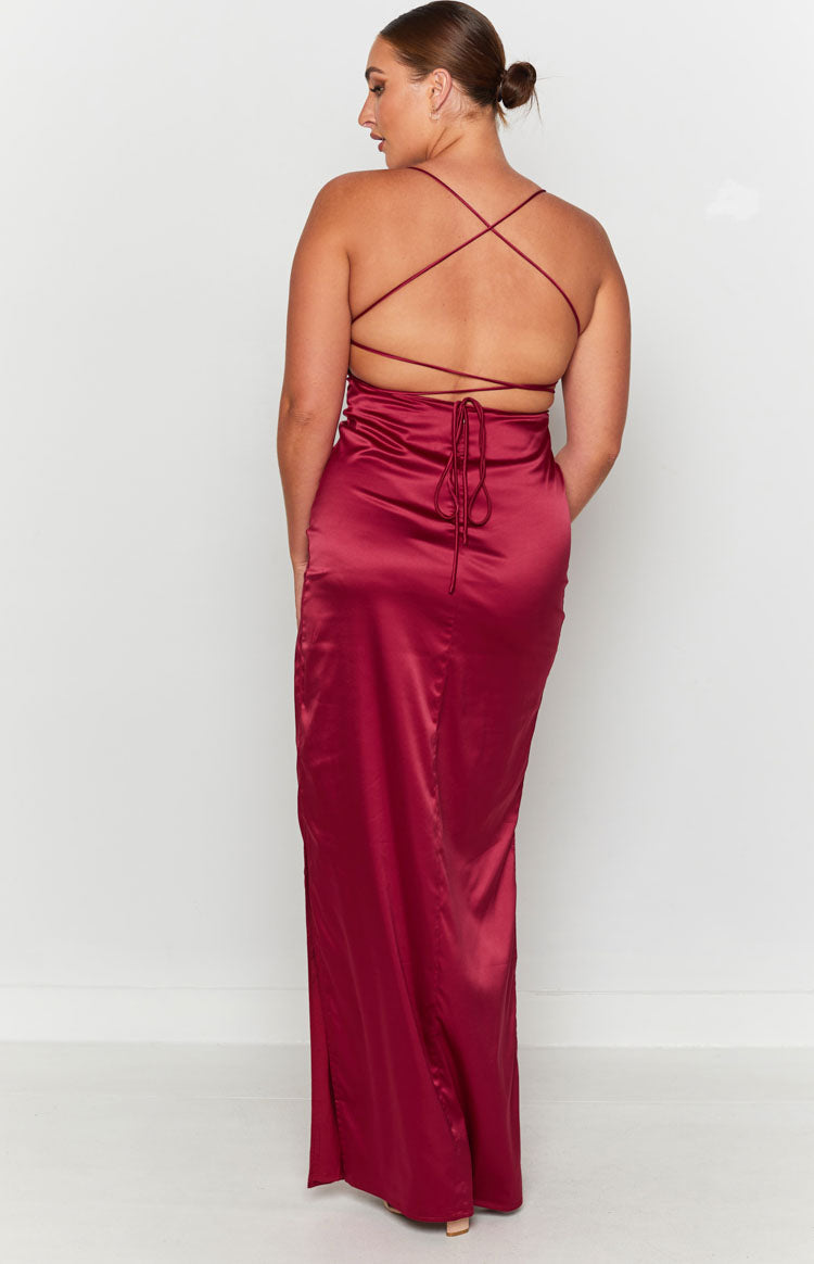 Manhattan Slip Formalna Haljina Vino