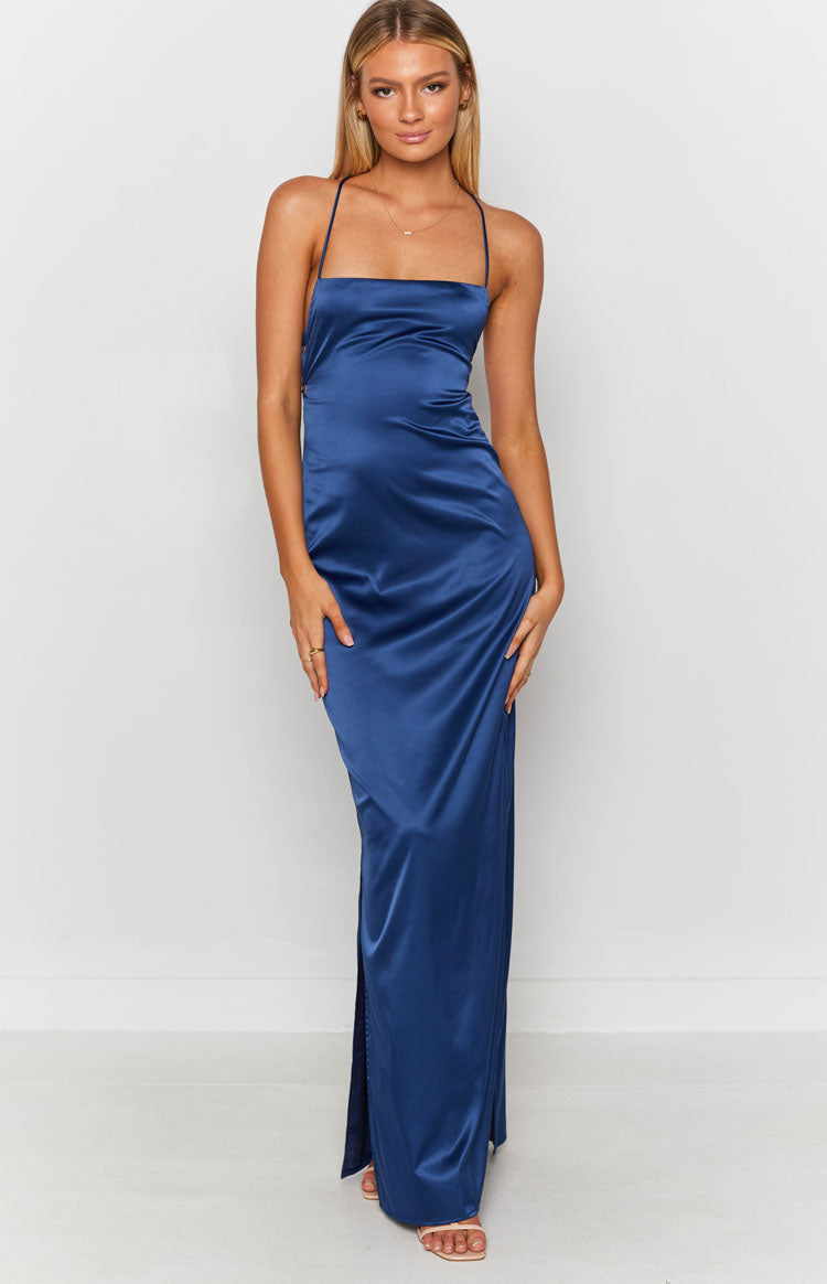 Manhattan Slip Formalna Haljina Navy