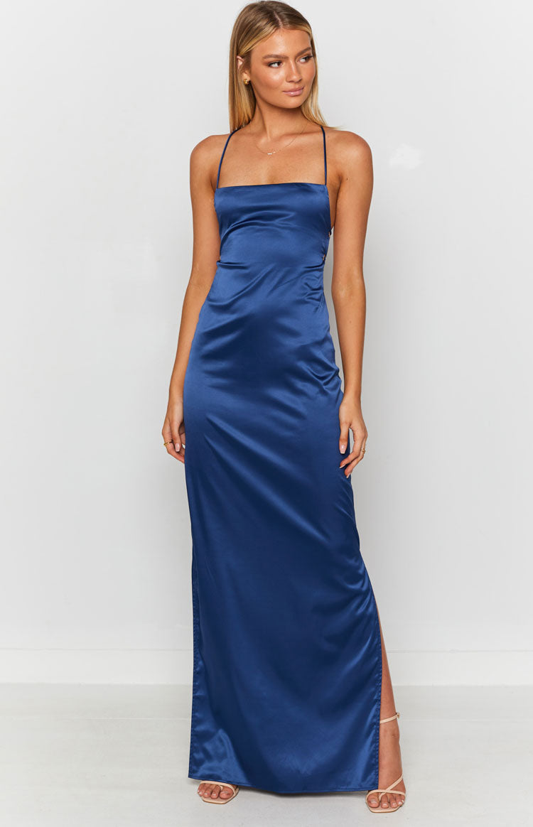Manhattan Slip Formalna Haljina Navy