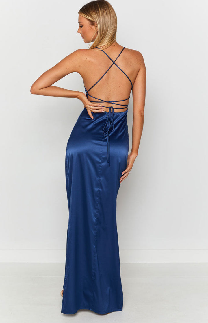 Manhattan Slip Formalna Haljina Navy